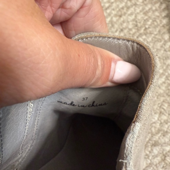 Joie Barlow Gray Suede Ankle Boots | 37 - Picture 5 of 10